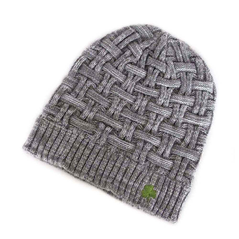 Man of Aran Basket Weave Beanie Hat